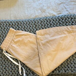 Light Beige Drawstring Pants